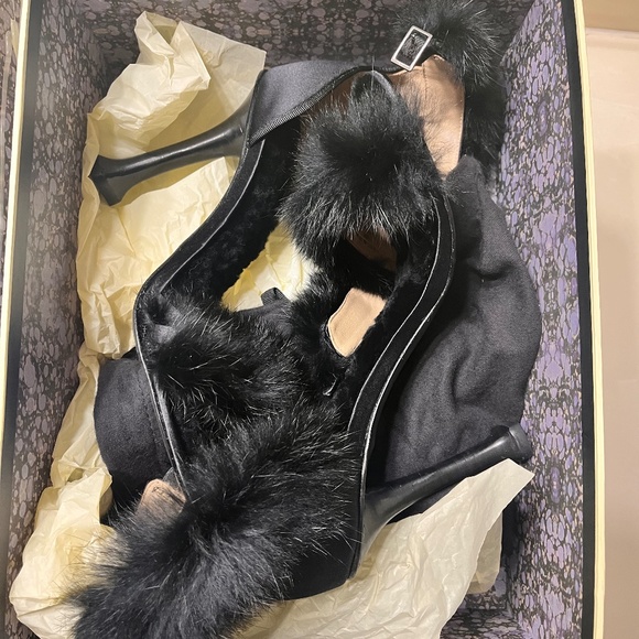 New Leon Max Rabbit fur sexy sandals